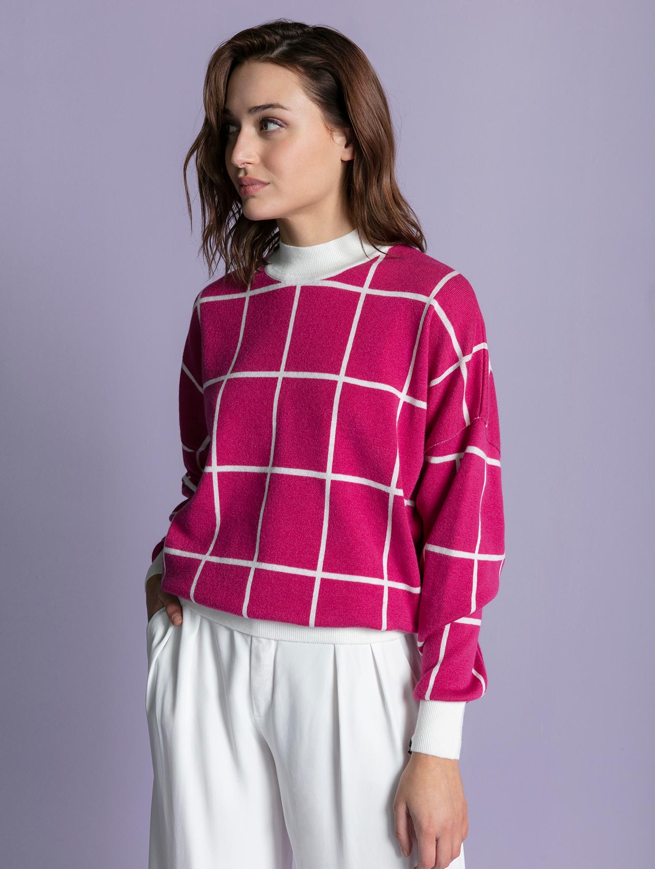 BLUSA XADREZ GRID BIAMAR 10522