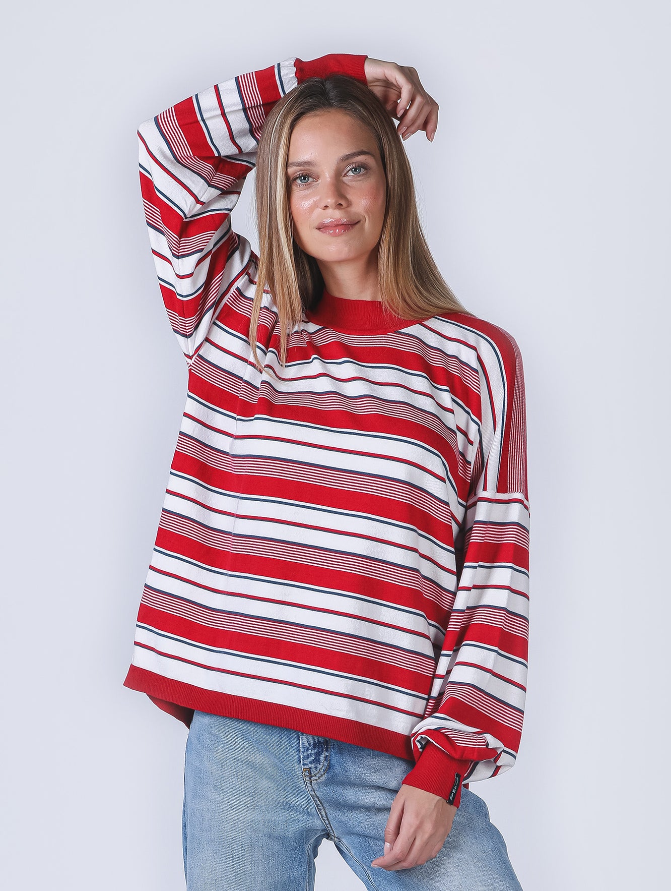 BLUSA URBANITY OVERSIZED E MULLET LISTRADA 9152