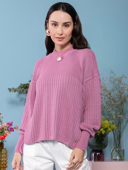 BLUSA BIAMAR DE ALGODÃO MULLET COM MANGAS DE CAVA QUADRADA 11619