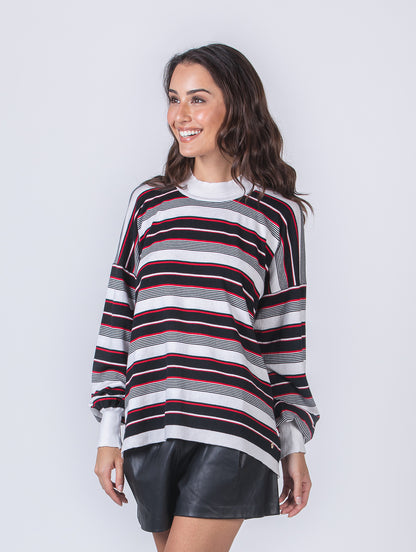 BLUSA URBANITY OVERSIZED E MULLET LISTRADA 9152